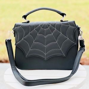 Mad engine Halloween Spiderweb Crossbody Hand Bag Purse